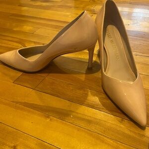 Stuart weitzman patent beige pink heels